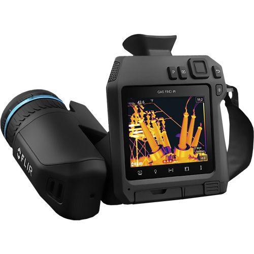 D&eacute;tecteur de gaz GF77 IR avec objectif LR 25°, LR 6°, HR 25° & HR 6°, 320 x 240 pixels, 25 mK/40 mk Equipex