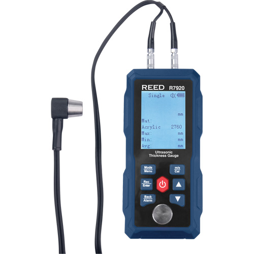 Thickness Gauge with 5-Step Calibration Block, Digital Display, Ultrasound Equipex