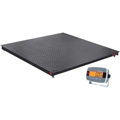 DEFENDER 3000 Floor Scale, 2500 lbs. Capacity, 36" W x 36" L Equipex