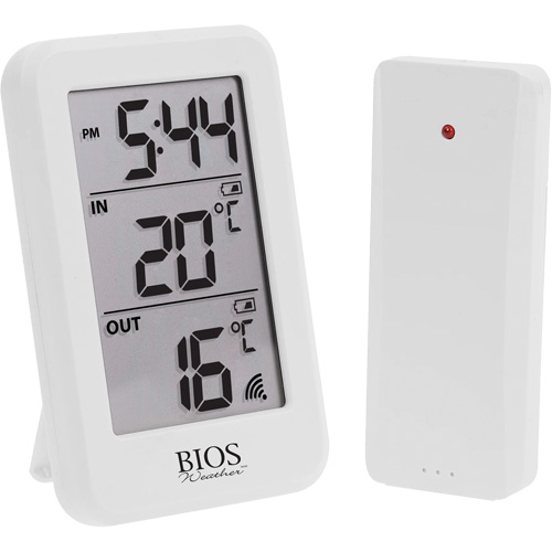 Thermom&egrave;tre sans fil int&eacute;rieur/ext&eacute;rieur, Sans contact, Num&eacute;rique, -40-158°F (-40-70°C) Equipex