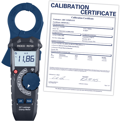 AC Leakage Clamp Meter with Calibration Certificate Equipex