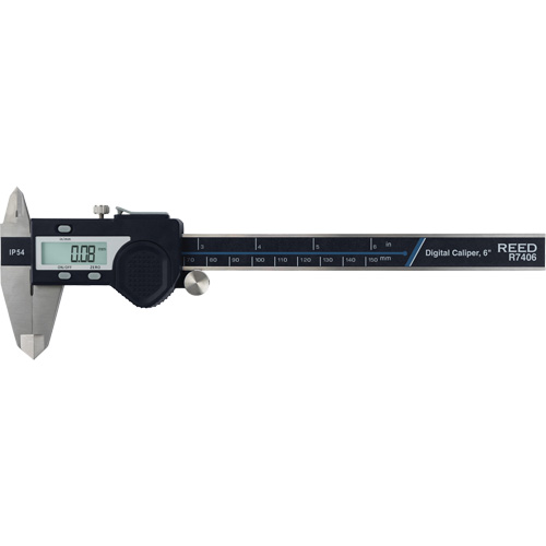 Pied &agrave; coulisse num&eacute;rique de 6" (150 mm), R&eacute;solution de 0,0005" (0,01 mm), 0" - 6" (0 mm - 150 mm) gamme de mesure Equipex