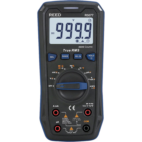 True RMS 1000V Digital Multimeter, AC/DC Voltage, AC/DC Current Equipex