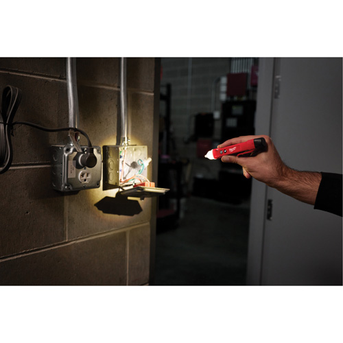 Non-Contact Voltage Detector with LED, 50 V - 1000 V, Display & Sound Alert Equipex