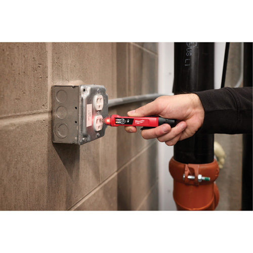 Dual Range Non-Contact Voltage Detector with LED, 12 V - 49 V/50 V - 1000 V, Display & Sound Alert Equipex