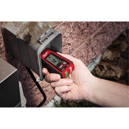 D&eacute;tecteur de tension avec DEL et testeur de prise DDFT, 50 V - 1000 V, Alerte Affichage & son Equipex