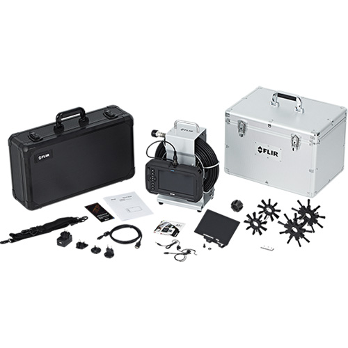 Ensemble de vid&eacute;oscope haute performance avec sonde cam&eacute;ra et bobine de plomberie Equipex