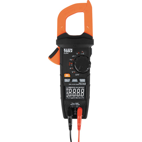 600A Auto-Ranging TRMS Clamp Meter with Worklight, AC/DC Voltage, AC/DC Current Equipex