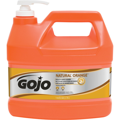 Natural Orange Hand Cleaner, Cream, 3.78 L, Jug, Citrus/Orange Equipex