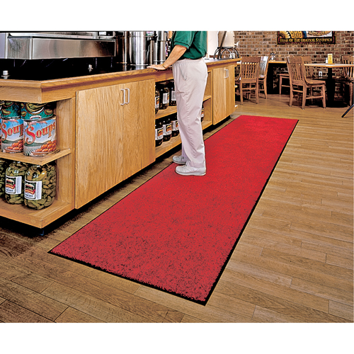 Tapis ColorStar, Essuie-pieds, 3' x 5' x 3/8", Rouge/noir Equipex