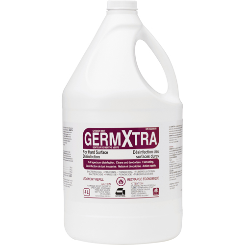 D&eacute;sinfectant Germxtra pour surfaces dures, 4 L, Cruche Equipex