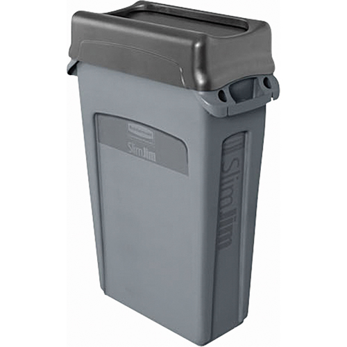 Slim Jim&reg; Container with Venting Channels, Plastic, 23 US gal. Equipex