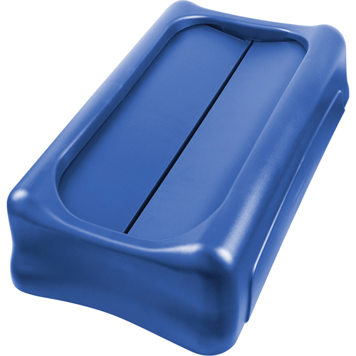 Slim Jim&reg; Waste Receptacle Lid, Swing Lid, Plastic, Fits Container Size: 22" x 11" Equipex