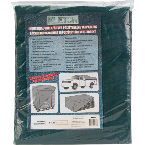 Tarp, Heavy-Duty, Green, 8' x 6' x 9 mils Equipex