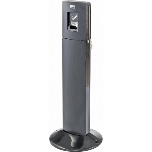 Stations pour fumeurs metropolitan, Sur pied, Acier inoxydable, Capacit&eacute; 1,6 gal. US, Hauteur 42-4/5" Equipex