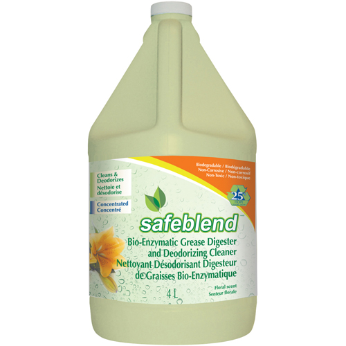 Bioenzymatic Grease Digester & Deodorizing Cleaners, 4 L/4.0 L Equipex