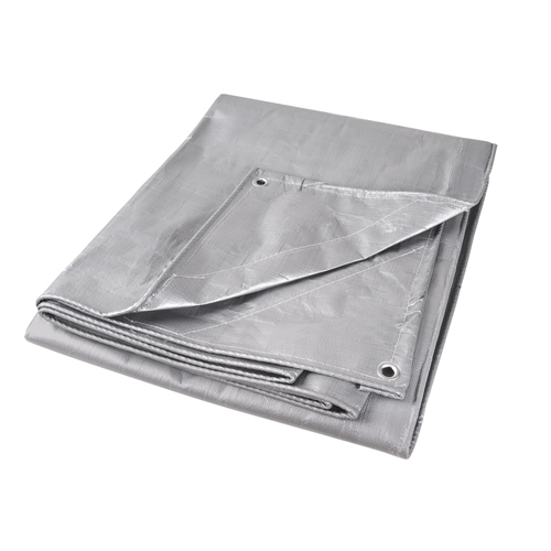 Tarp, Super Heavy-Duty, Silver, 10' x 8' x 12 mils Equipex