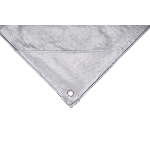 Tarp, Super Heavy-Duty, Silver, 10' x 8' x 12 mils Equipex