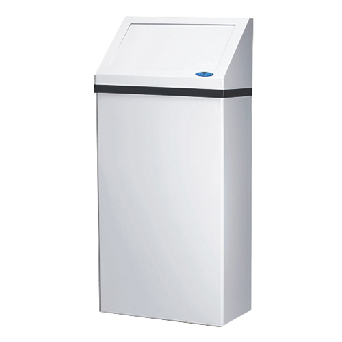 Wall-Mounted Waste Receptacle, Steel, 13.2 US gal. Equipex