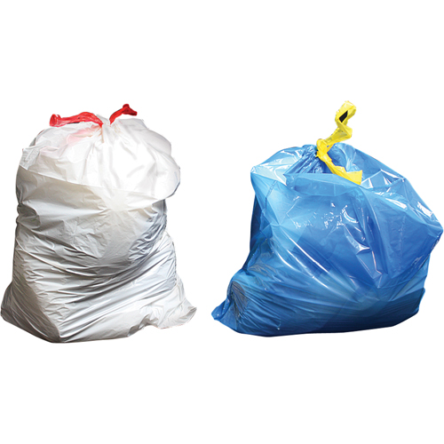 Sacs &agrave; d&eacute;chets Sure-Tie, Fort, 33" la x 38" lo, 0,9 mils, Transparent, Capacit&eacute; 121,13 L (32 gal.) Equipex