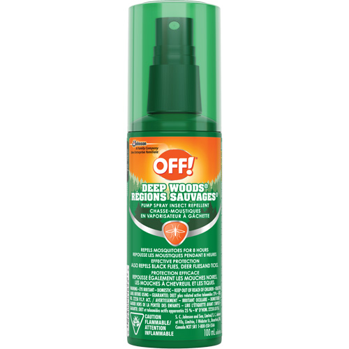 Insectifuge Off! R&eacute;gions sauvages, DEET &agrave; 25 %, Vaporisateur, 100 ml Equipex