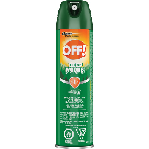 OFF! Deep Woods&reg; Insect Repellent, 25% DEET, Aerosol, 230 g Equipex