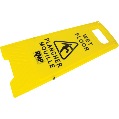 Safety Wet Floor Sign, Bilingual with Pictogram Equipex
