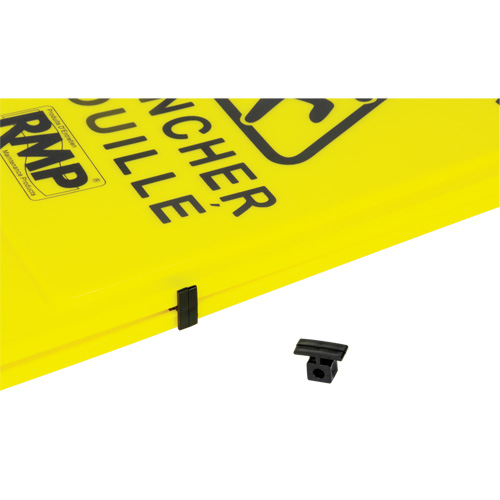 Safety Wet Floor Sign, Bilingual with Pictogram Equipex