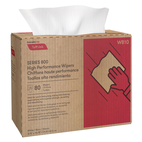 Pro Tuff-Job Wipers, Heavy-Duty, 9-3/4" L x 16-1/4" W Equipex