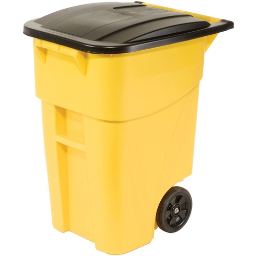Contenant roulant BRUTE, Bord de rue, Plastique, 50 gal. US Equipex
