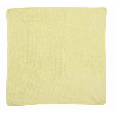 Chiffon de nettoyage pour travaux l&eacute;gers, Microfibre, Jaune Equipex