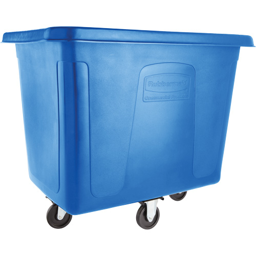 Chariot cubique, Plastique recycl&eacute; noir, 38" lo x 26" la x 28" h, Volume 8 pi³, Capacit&eacute; 300 lb Equipex