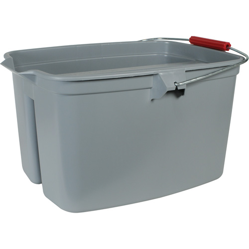 Seau &agrave; double usage, Capacit&eacute; de 5 gal. US (20 pintes), Gris Equipex