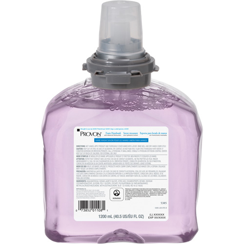 Savon pour les mains aux canneberges avec hydratants am&eacute;lior&eacute;s pour distributeur PROVON TFX, Mousse, 1200 ml, Parfum&eacute; Equipex