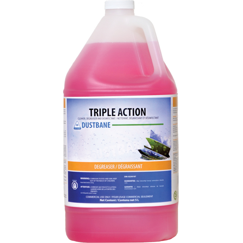Triple Action - Cleaner, Degreaser, and Disinfectant, 5 L, Jug Equipex
