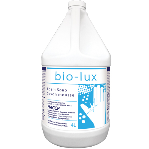 Bio-Lux Antimicrobial Soap, Foam, 4 L, Unscented Equipex