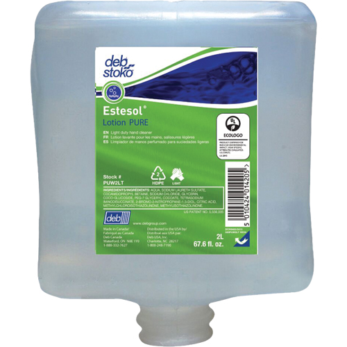 Estesol&reg; Pure Light-Duty Hand Cleaner, Cream, 2 L, Refill, Fresh Scent Equipex