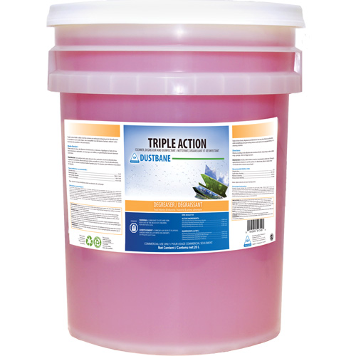 Triple Action Disinfecting Cleaner & Degreaser, 20 L, Pail Equipex