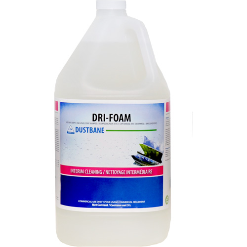 Shampooing pour tapis & meubles rembourr&eacute;s avec un appareil &agrave; brosse rotative Dri-Foam, 5 L, Cruche Equipex