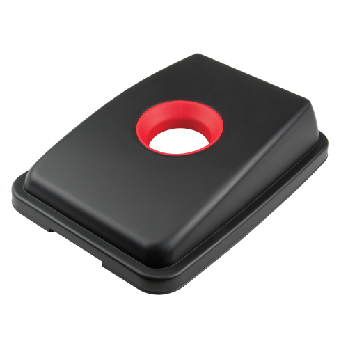 Waste Classification - Lid, Open Lid, Plastic, Fits Container Size: 17-1/4" x 12-1/2" Equipex