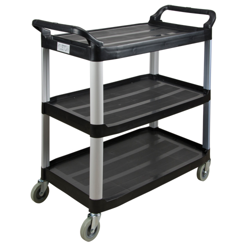 Utility Cart, 3 Tiers, 19-3/4" x 37-1/2" x 40-1/4", 250 lbs. Capacity Equipex