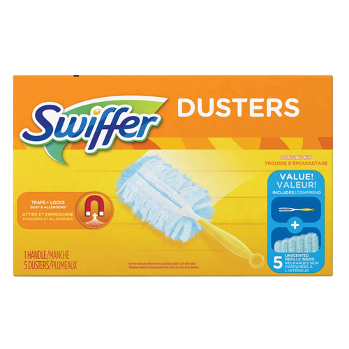 Duster Kit, Slip On Style, Microfibre, 5" L x 3-1/2" W Equipex