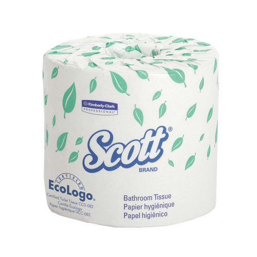 Scott&reg; Toilet Paper, 1 Ply, 550 Sheets/Roll, 403' Length, White Equipex