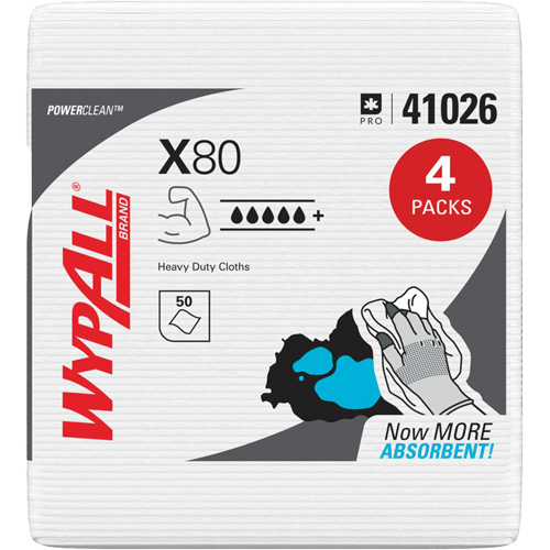 Essuie-tout X80, Robuste, 12-1/2" lo x 12" la Equipex
