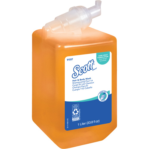 Savon pour le corps et les cheveux Essential de Scott, 1000 ml, Fraîcheur, Bouteille Equipex