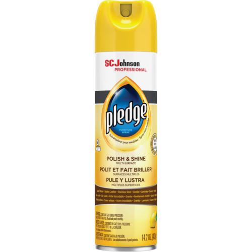 Pledge&reg; Lemon Furniture Polish, 14.2 oz., Aerosol Can Equipex