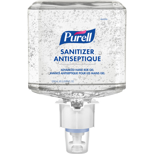 Gel d&eacute;sinfectant avanc&eacute; pour les mains ES6, 1200 ml, Cartouche de recharge, 70 % alcool Equipex