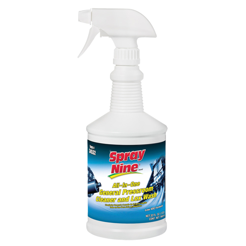 Nettoyant g&eacute;n&eacute;ral Spray Nine pour impression, 946 ml, Bouteille &agrave; g&acirc;chette Equipex