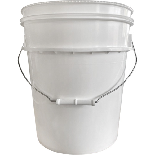 Pail with Lid, Plastic, 5.25 gal. Equipex