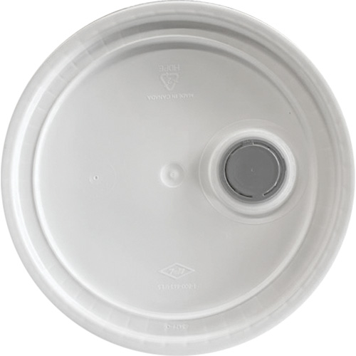 Pail with Lid, Plastic, 5.25 gal. Equipex